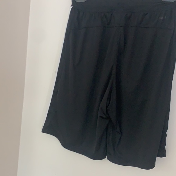 Adidas Black Drawstring Shorts With White Stripes - Picture 11 of 12